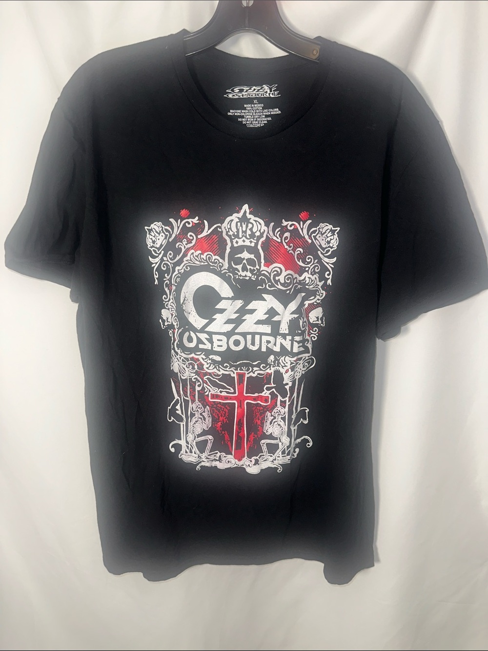 Ozzy Osbourne Black Graphic Tee - Band Logo Short Sleeve Shirt